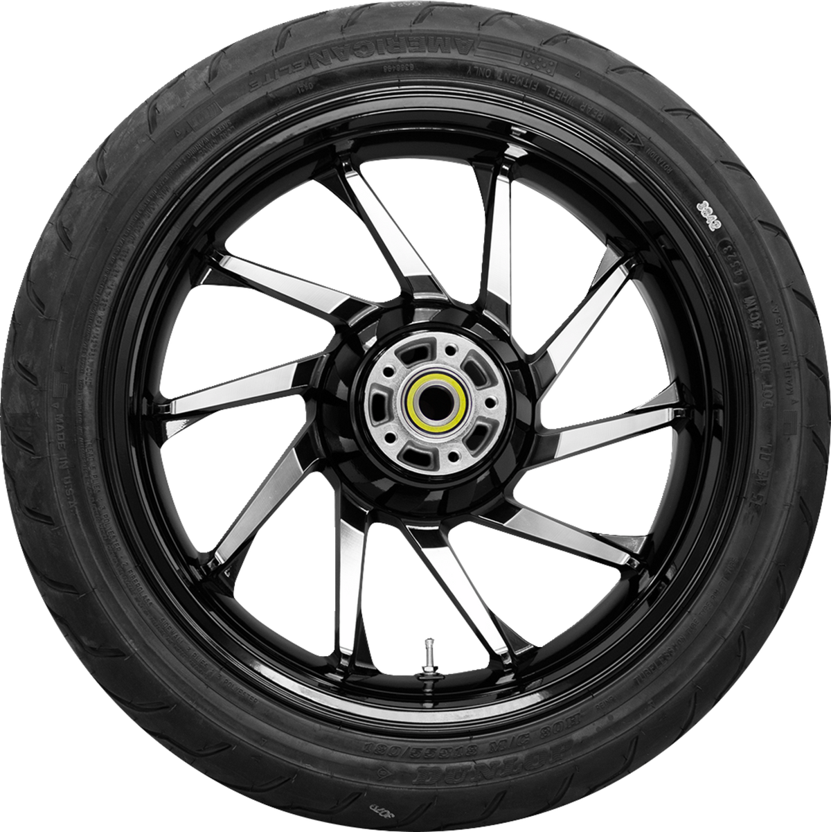 Hurricane Rear Wheel - Black Cut (18") | Dunlop Tire (180/55b18)