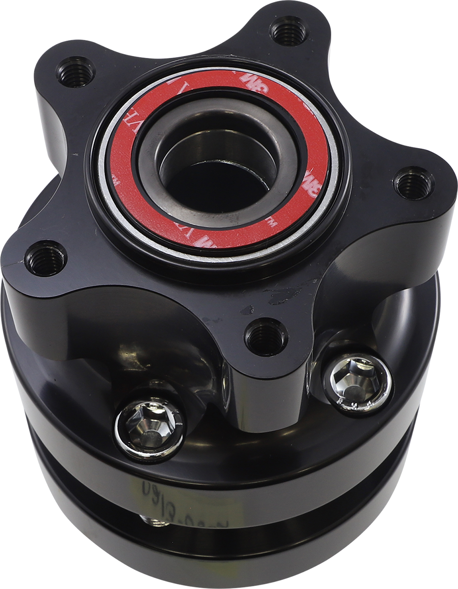 Hub - Cartridge - Front/Single Disc - Black - '08-'25 Touring/Trike
