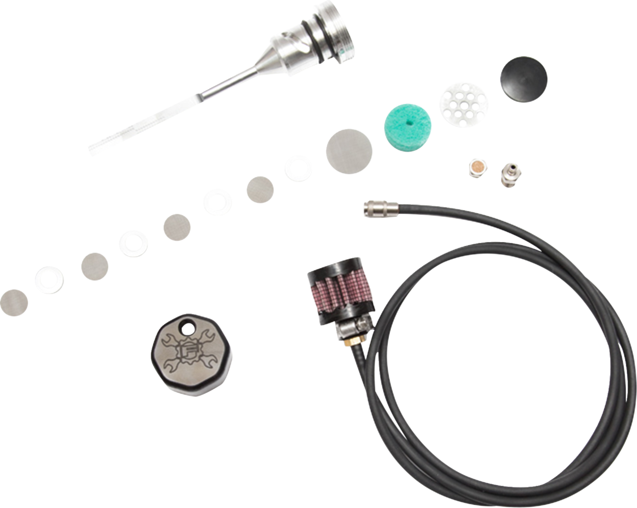 Vented Dipstick - Black - M8 Softail