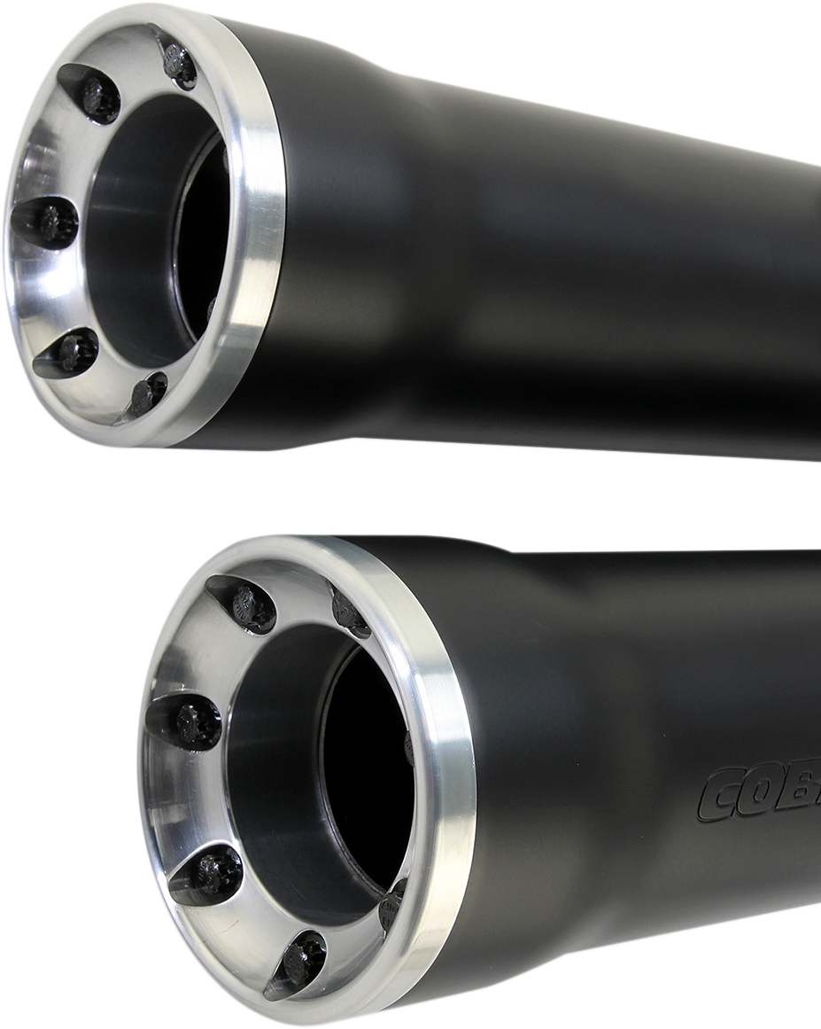 Slip-On Mufflers With Race Pro Tips - 3" - Black - '07-'17 FXST/B/C, FLSTC/FXCW/C/FXSB/SE