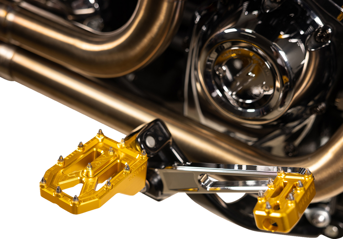 Aggressor Foot Pegs - Rear - Gold - HD '72-'25