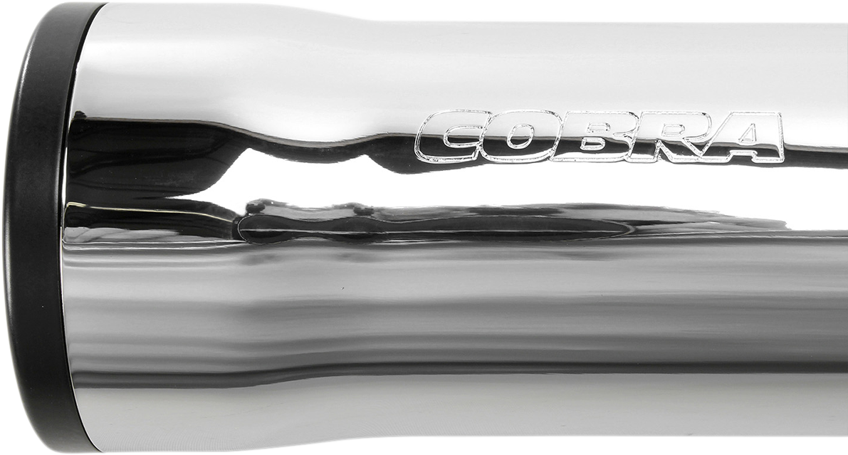 Slip-On Mufflers With Race Pro Tips - 3" - Chrome - '00-'06 FLSTF/FXSTD