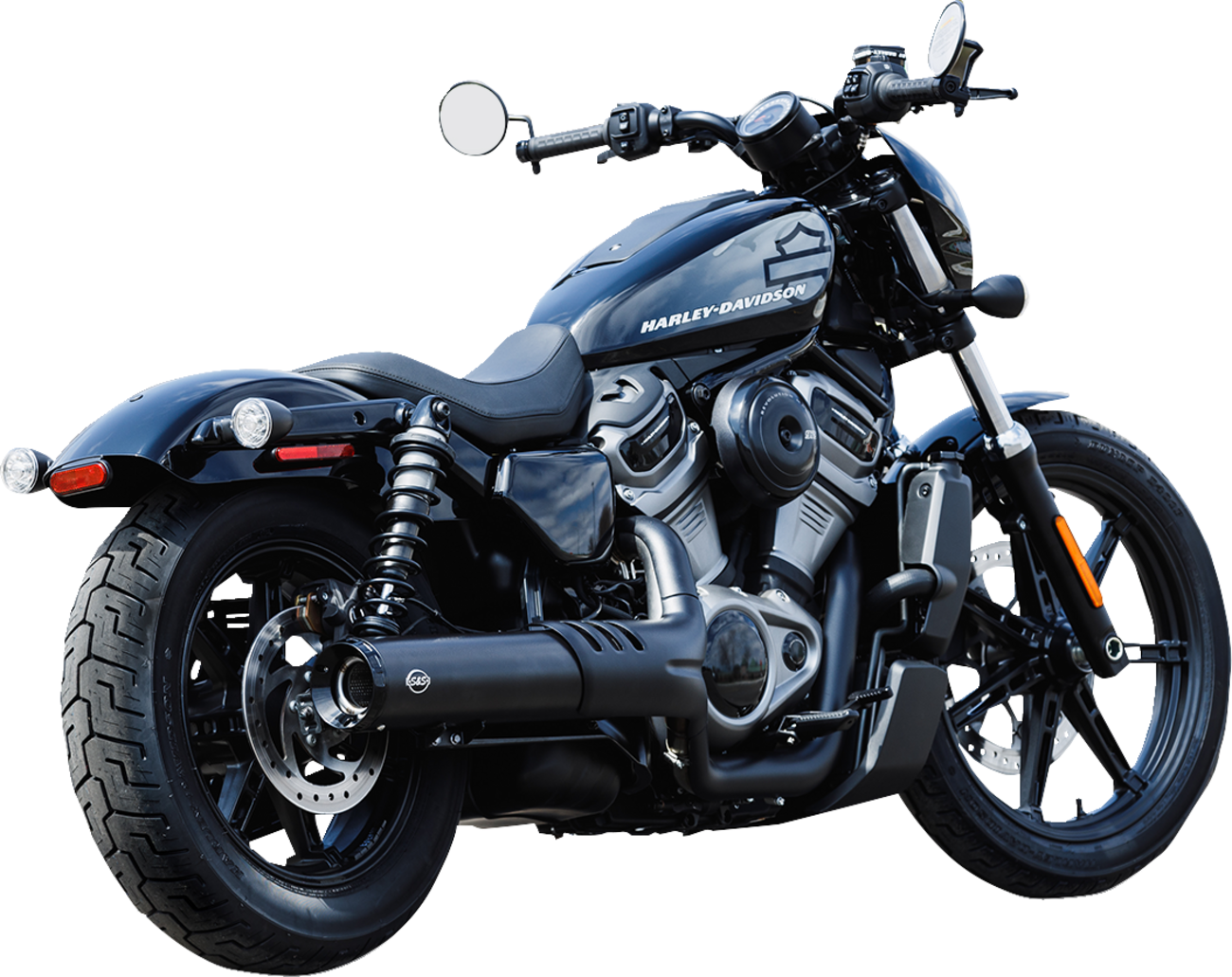 4-1/2" Grand National Slip-On Muffler - Black - RH975 Nightster