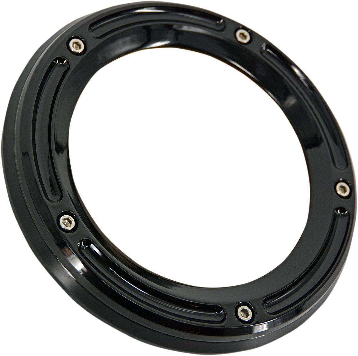 Assault Derby Cover With Window - Gloss Black - Big Twin