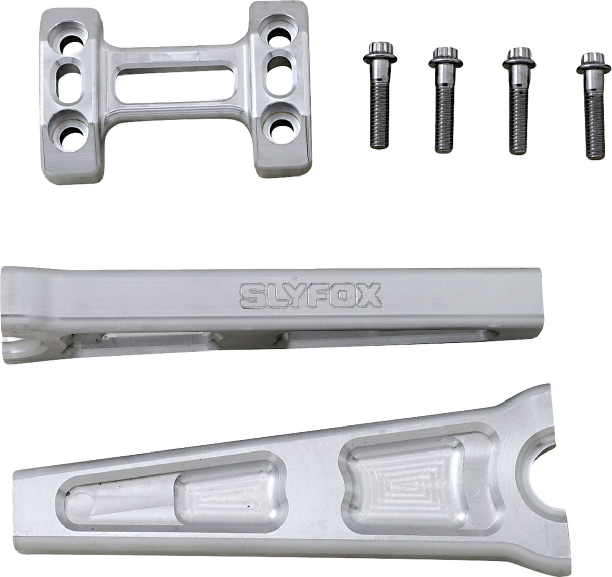 Handlebar Riser Kit - Straight - 1" Clamping - 8" Rise - Raw