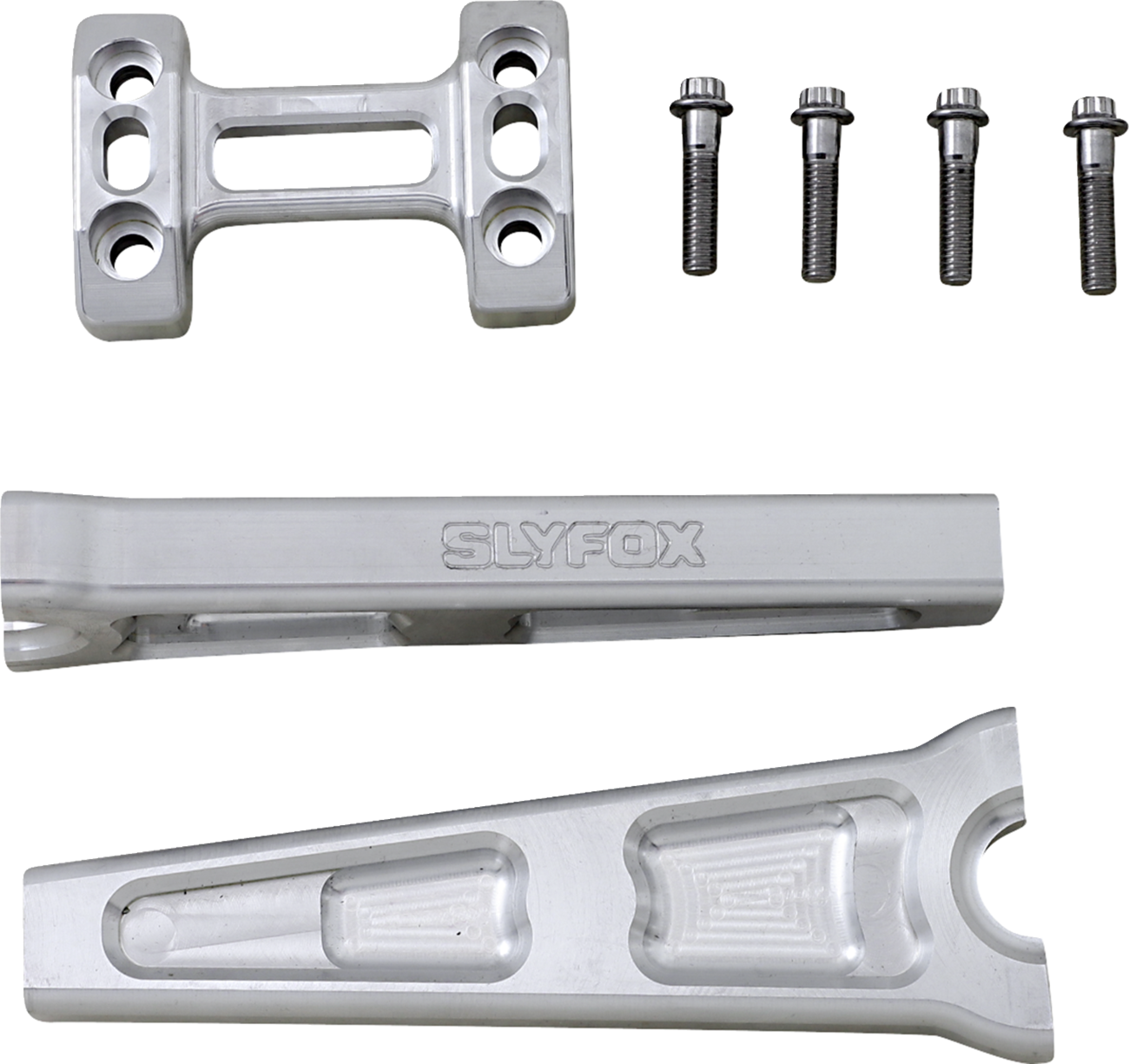 Handlebar Riser Kit - Straight - 1" Clamping - 8" Rise - Raw
