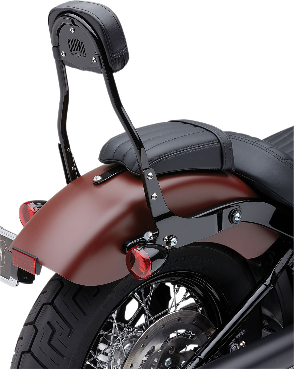 Backrest Kit - 14" - Black - Softail