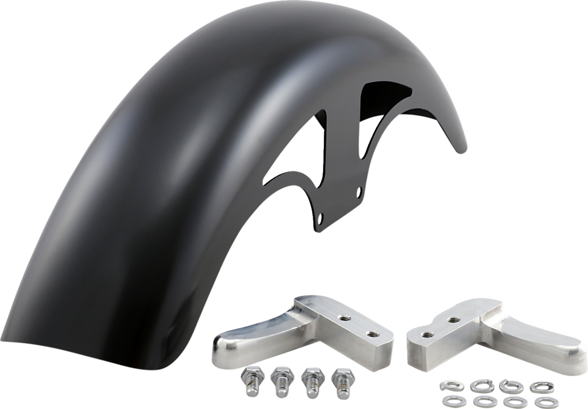 P-Tom Front Fender - Black - 19" - HD Dyna/Softail