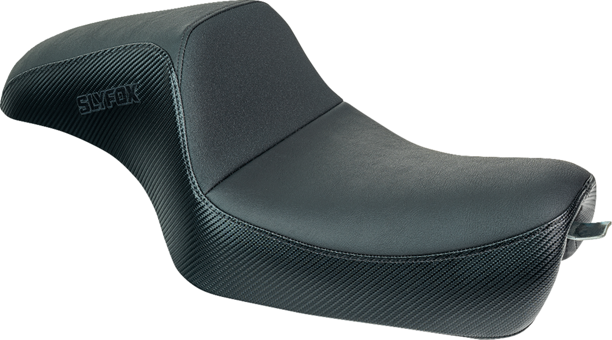Drifter Seat - Black Logo - Black Vinyl W/ Slipstop - Carbon Fiber - XL '04-'22