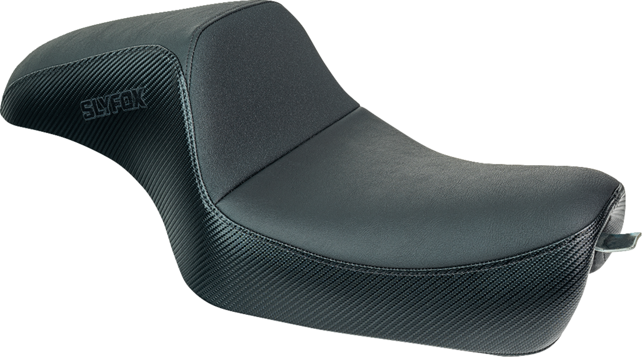 Drifter Seat - Black Logo - Black Vinyl W/ Slipstop - Carbon Fiber - XL '04-'22