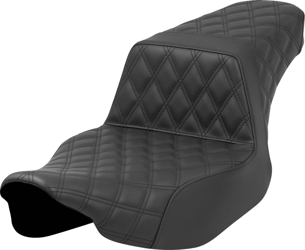 Step-Up Seat - Full Latice Stitch - Black - Extended Reach - FL '23-'24