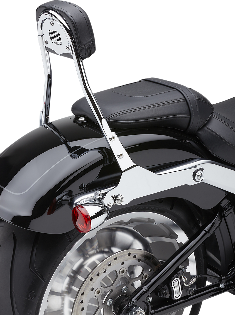 Backrest Kit - 14" - Chrome - Softail