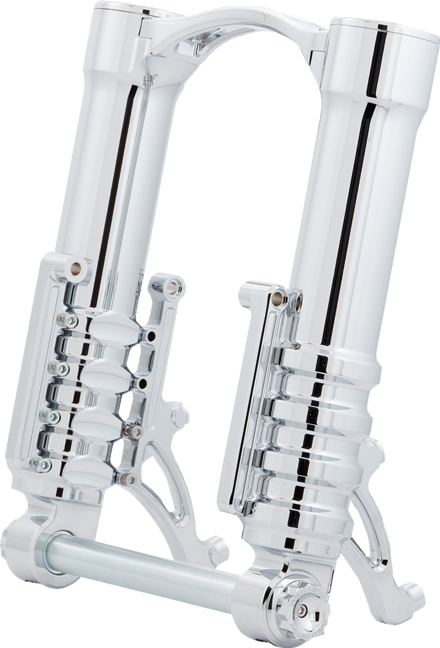 Fork Legs - 49 MM - Chrome - For Custom Radial Mount Brake Caliper