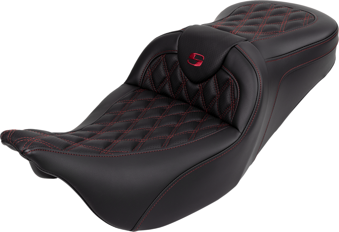Roadsofa™ Seat - With Backrest - Wine Berry Stitch - FL '08-'23