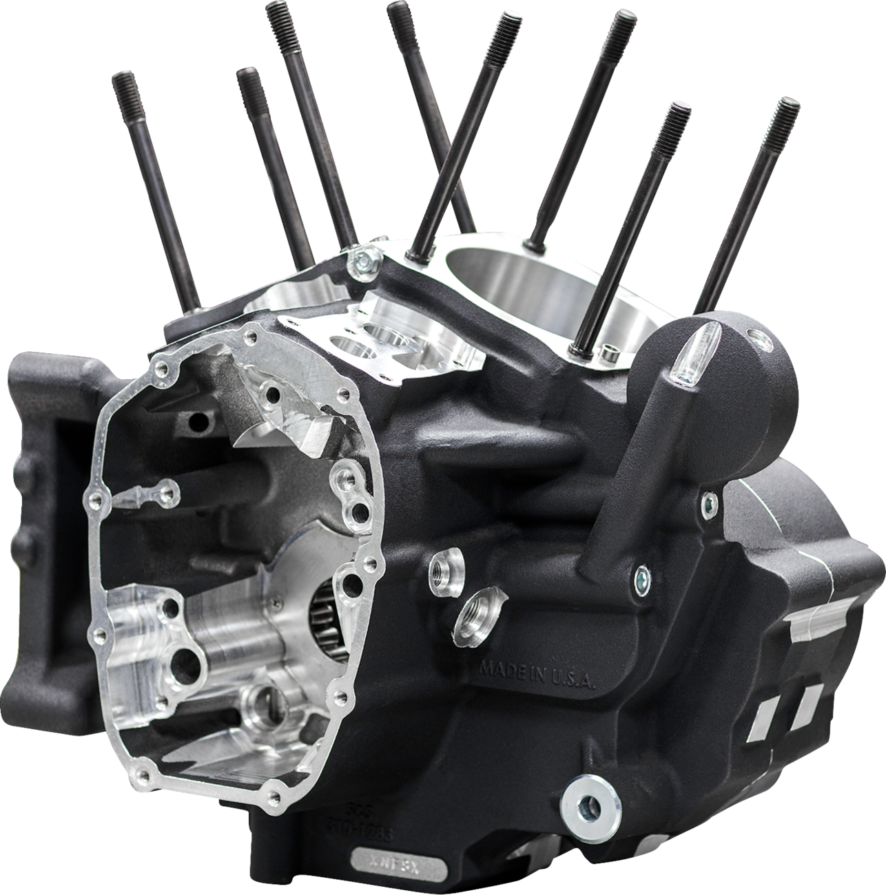 Crankcase - MK-Series "B" - Black - M8 Softail