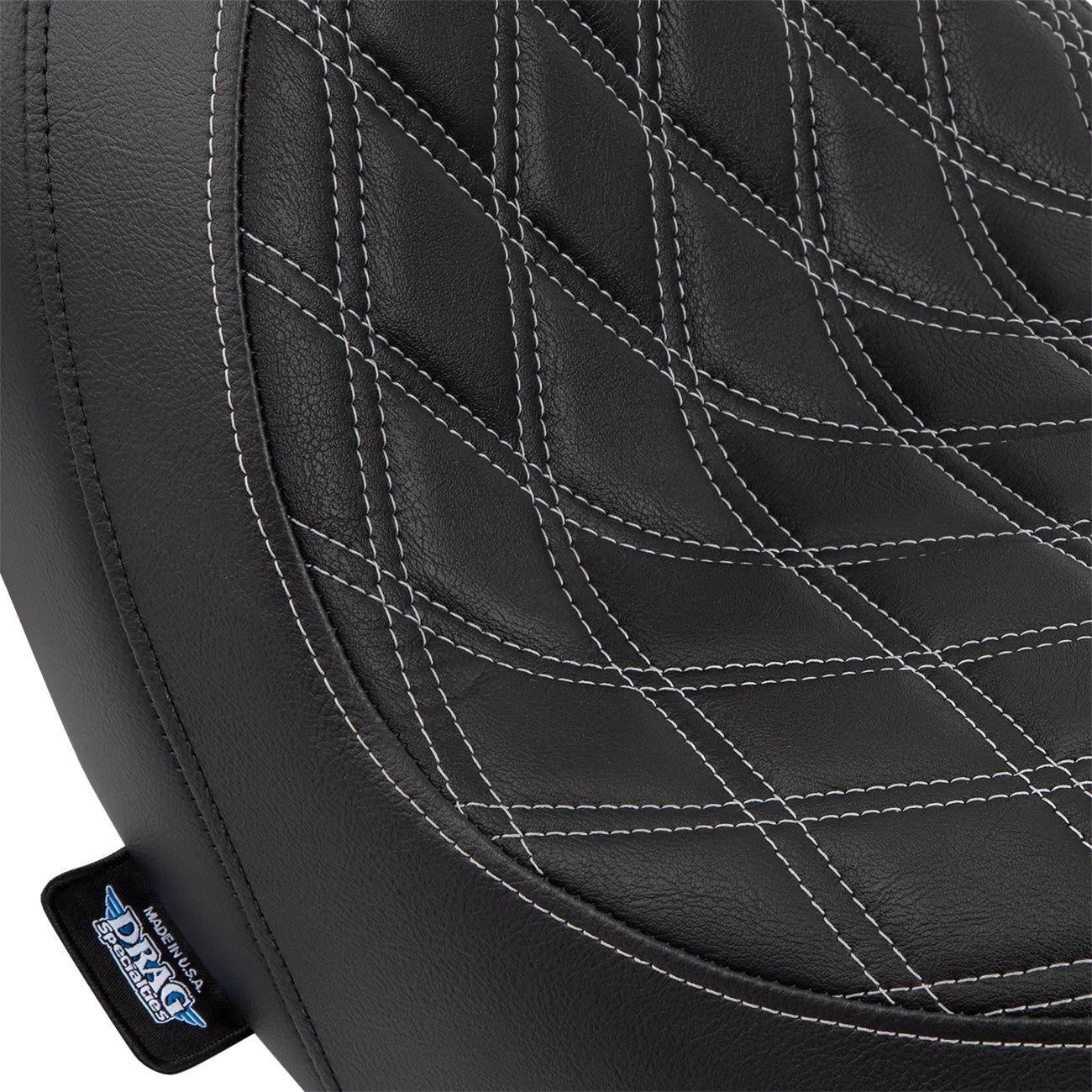 Predator Seat - Double Diamond W/ Silver Sitching - Vinyl - FLSB/FXLR '18-'23