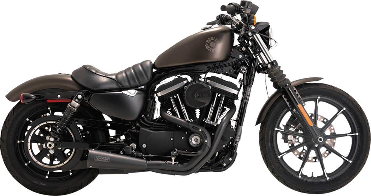 2-Into-1 Upsweep PCX™ Exhaust System - Stainless Steel - Black