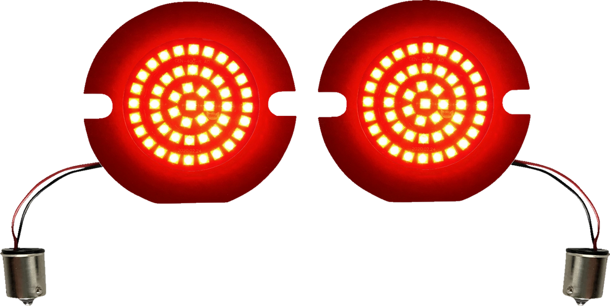 Turn Signal Insert - LED - Red - Flat