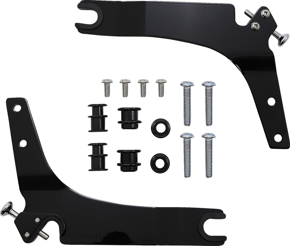 Backrest Kit - 11" - Black - Softail