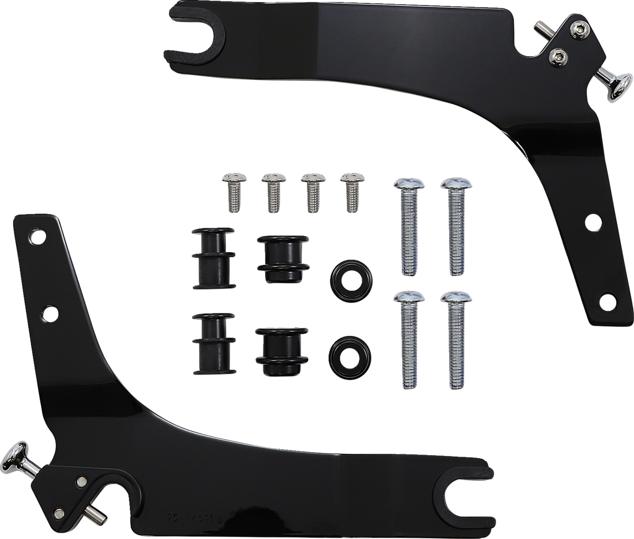 Backrest Kit - 11" - Black - Softail