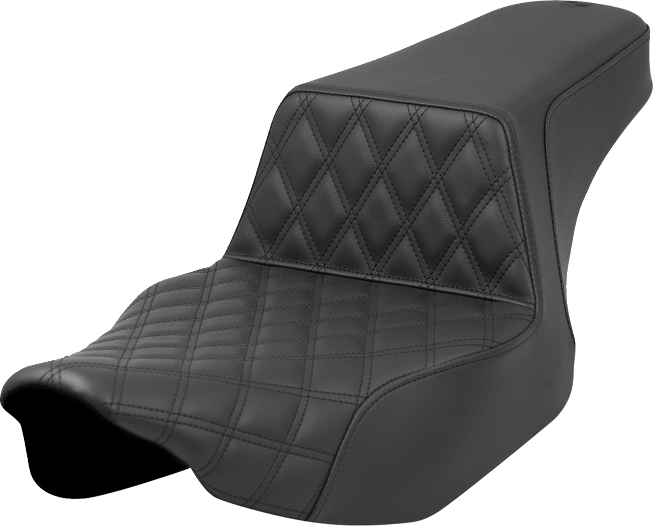 Step-Up Seat - Front Lattice Stitch - Black - Extended Reach - FL '23-'24