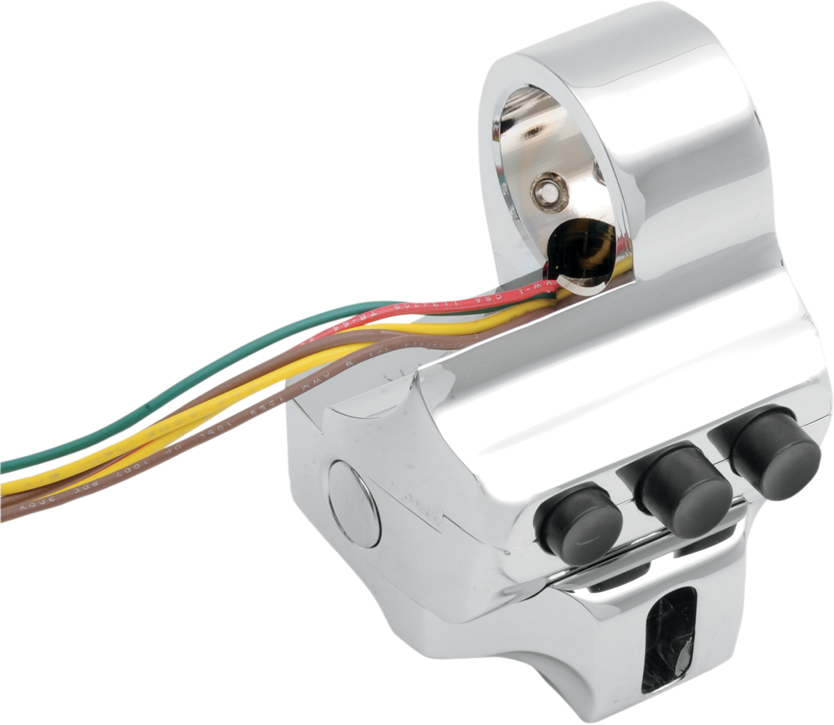 Control Switch Housing - Right Side - Brake - Four Button - Chrome