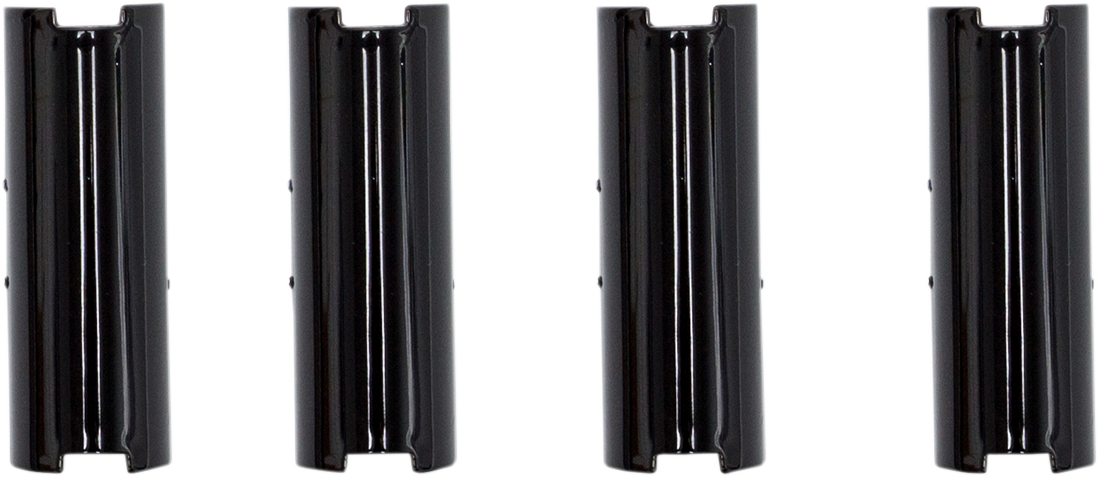 Pushrod Cover Keeper Set - Gloss Black - 2.500" - Twin Cam
