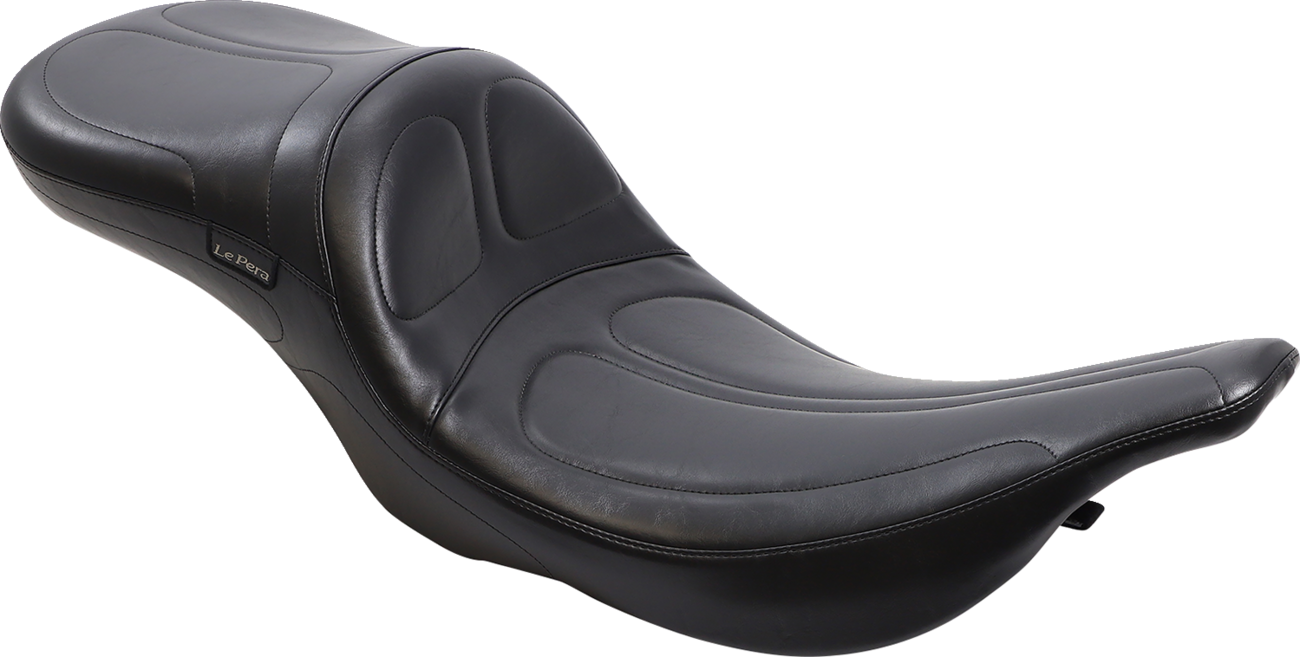 Maverick Daddy Long Legs Seat - Black - Stitched - FLT/FLHT '97-'01