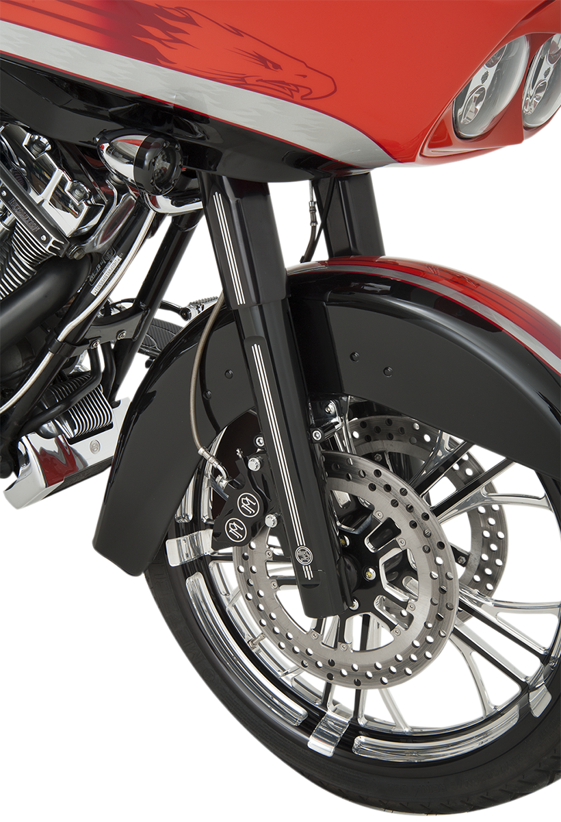 Fork Leg Kit - Black - Lower - Dual Disc - Contrast Cut - '08-'13