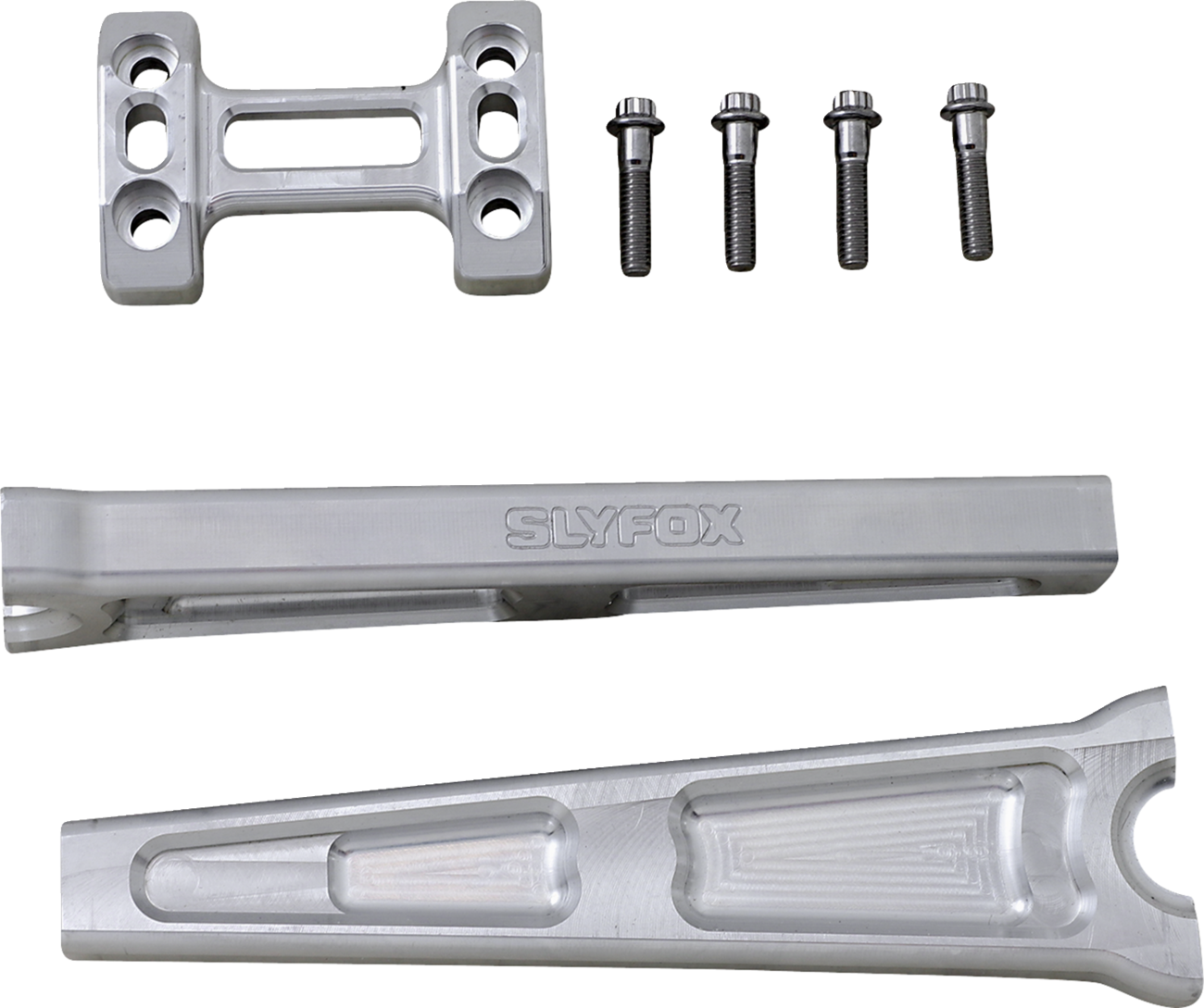 Handlebar Riser Kit - Straight - 1" Clamping - 10" Rise - Raw