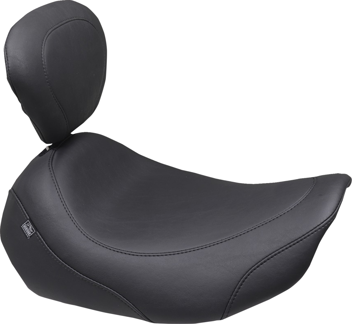 Wide Tripper™ Solo Seat - Backrest Receiver - Black Stitch - FLT/FLH '23-'26