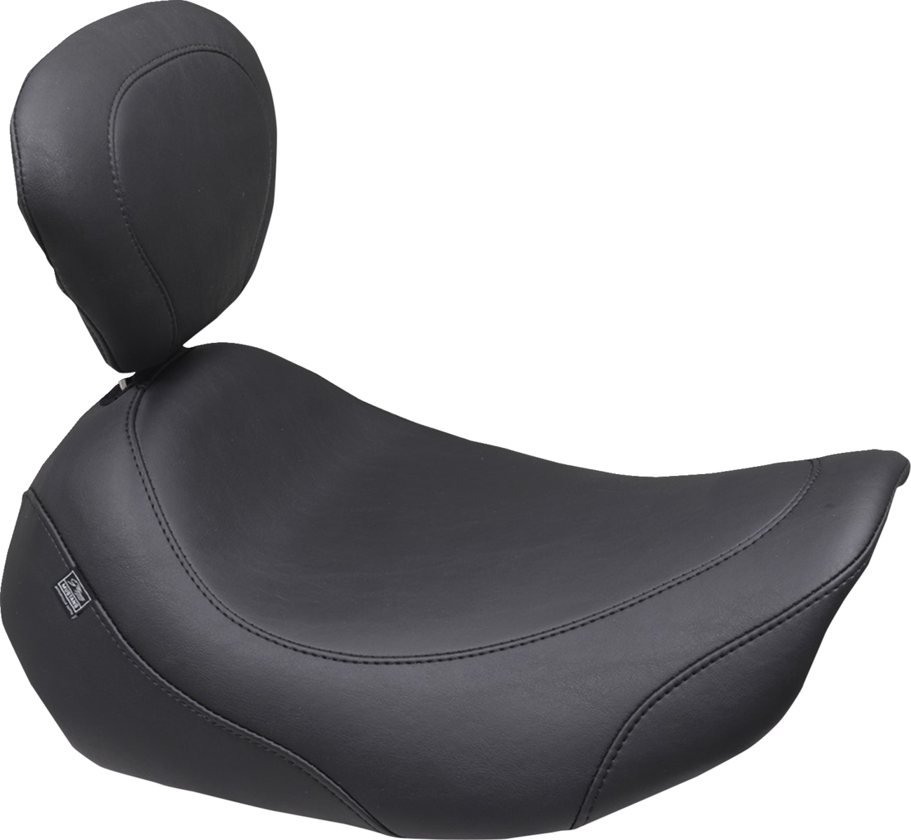 Wide Tripper™ Solo Seat - Backrest Receiver - Black Stitch - FLT/FLH '23-'26