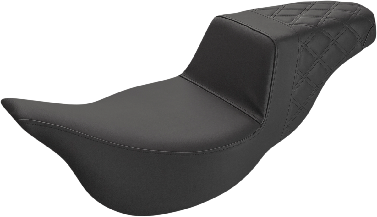 Step-Up Seat - Extended Reach - Rear Lattice Stitch - Black - FL '08-'24