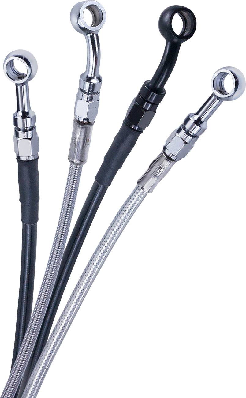 Brake Line - Upper - Black - +8"