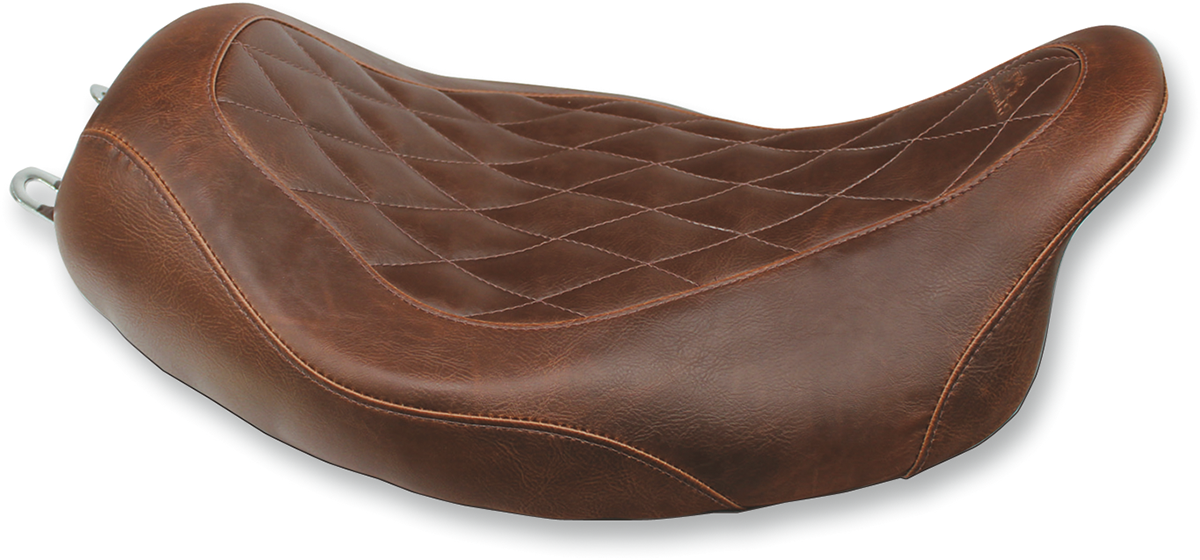 Seat - Wide Tripper™ Solo - Without Backrest - Diamond - Brown - FL '08-'25