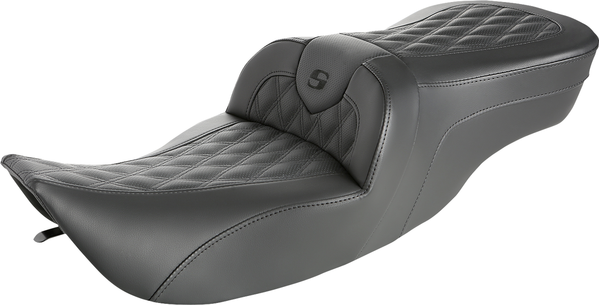 Roadsofa™ Seat - Full Lattice Stitch - Without Backrest - FLH '97-'07