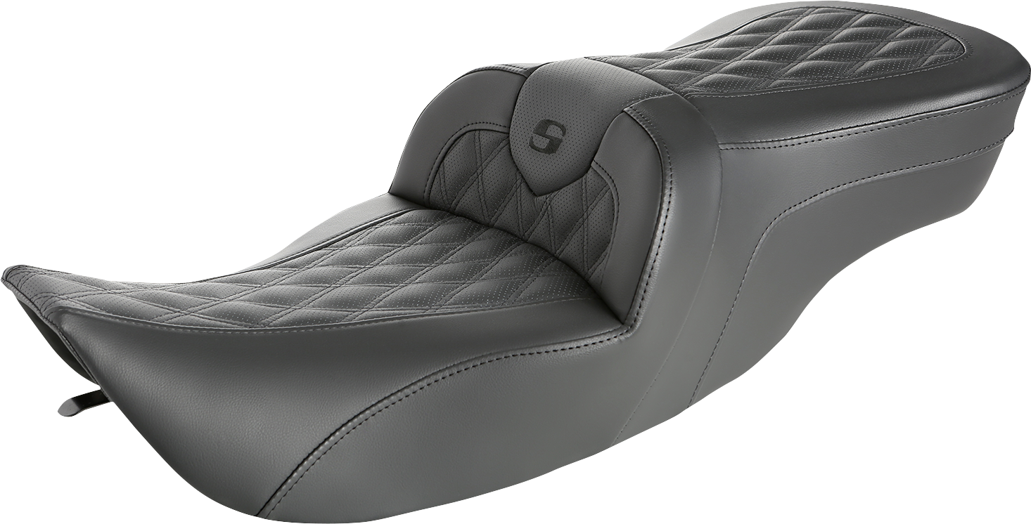 Roadsofa™ Seat - Full Lattice Stitch - Without Backrest - FLH '97-'07
