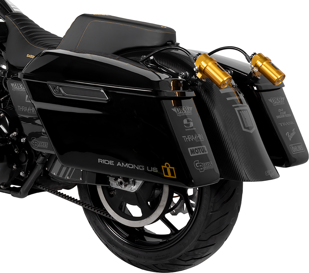 Saddlebag Latch Covers - Black - FLHX/FLTRX '23-'24