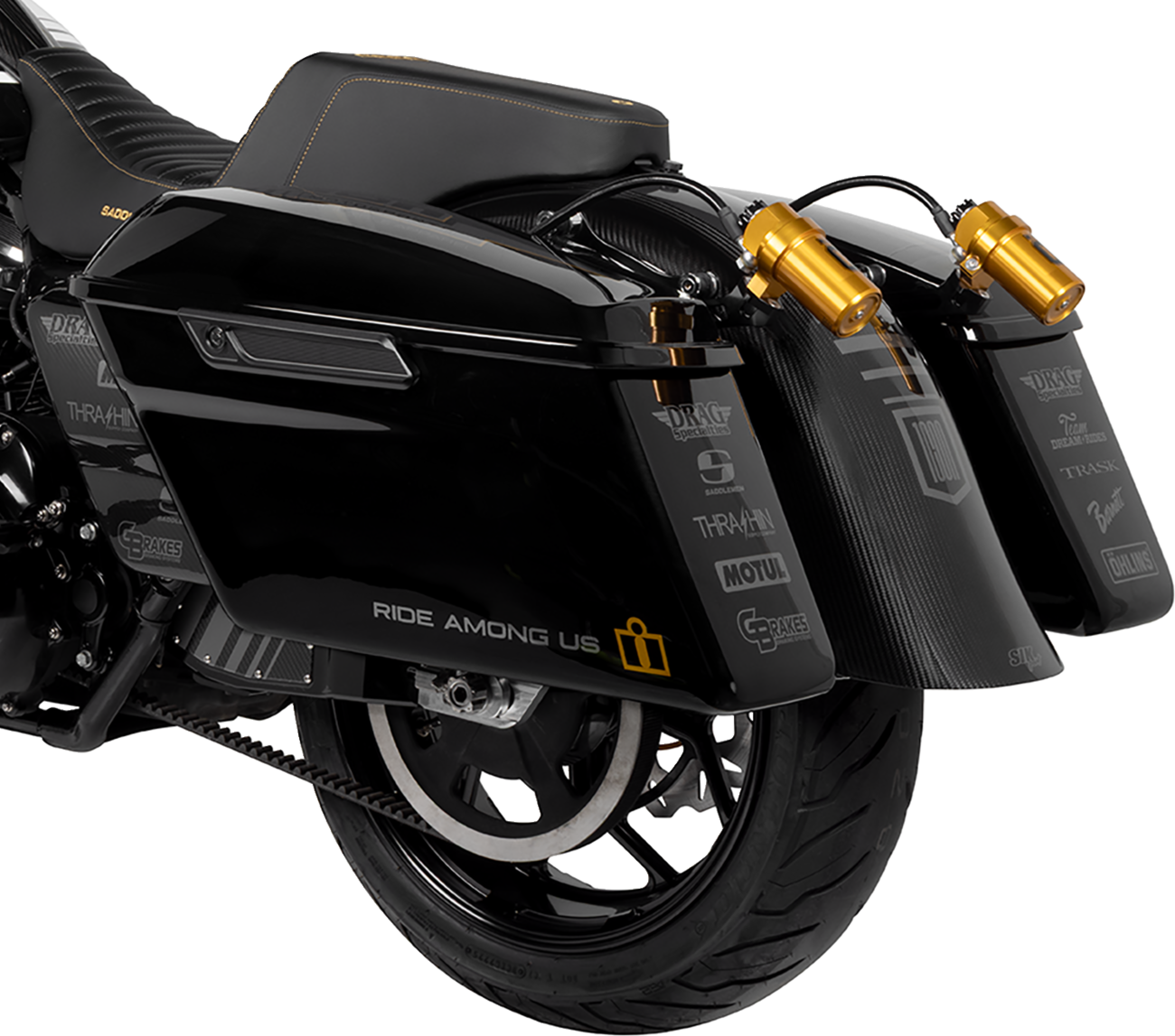 Saddlebag Latch Covers - Black - FLHX/FLTRX '23-'24