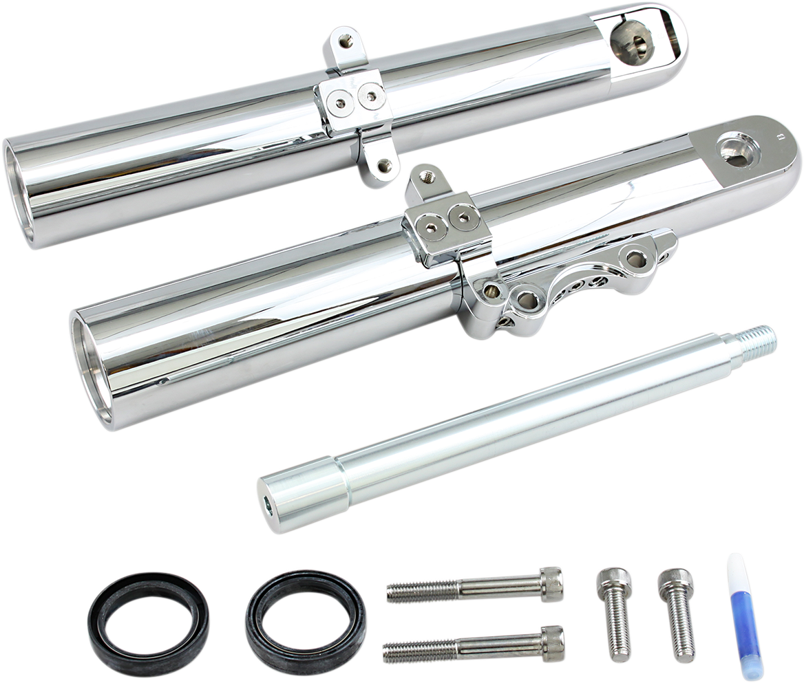 Fork Legs - Chrome - Hot Legs - Custom Single Disc - Smooth - '00-'07