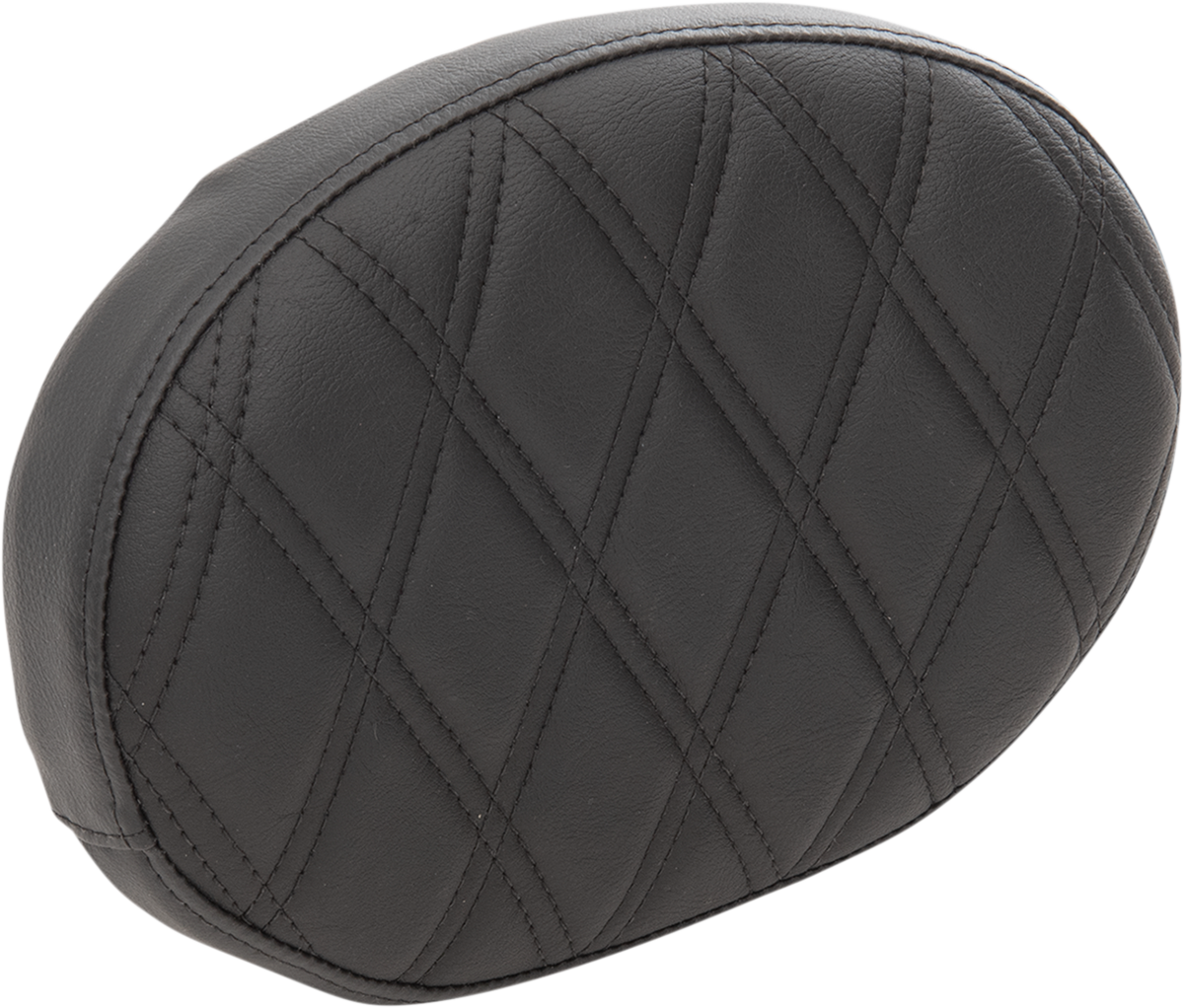 Oval Sissy Bar Pad - Double Diamond - Black Stitch - FL '99-'22