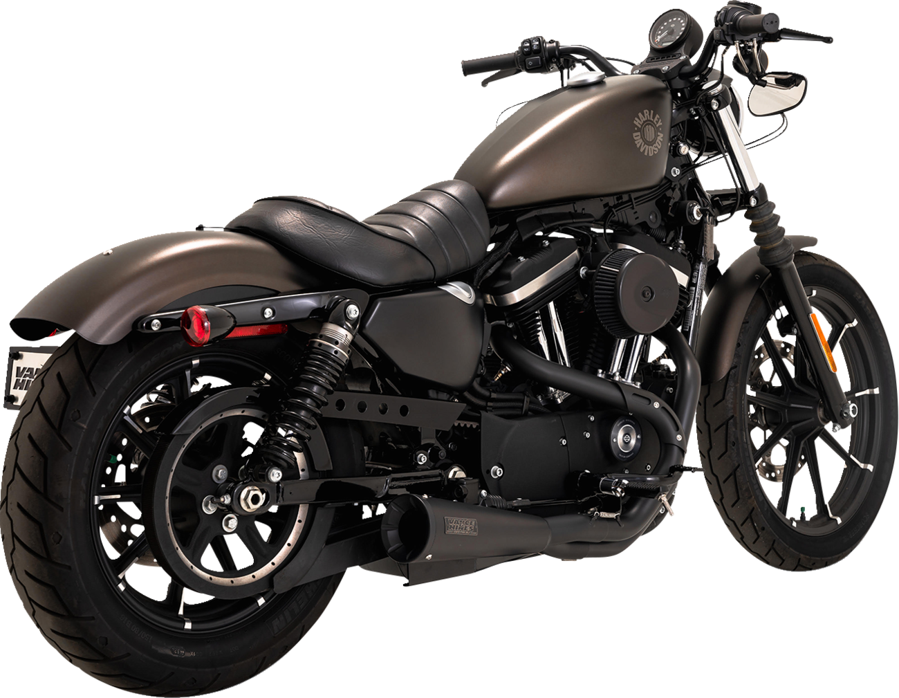 2-Into-1 Upsweep PCX™ Exhaust System - Stainless Steel - Black