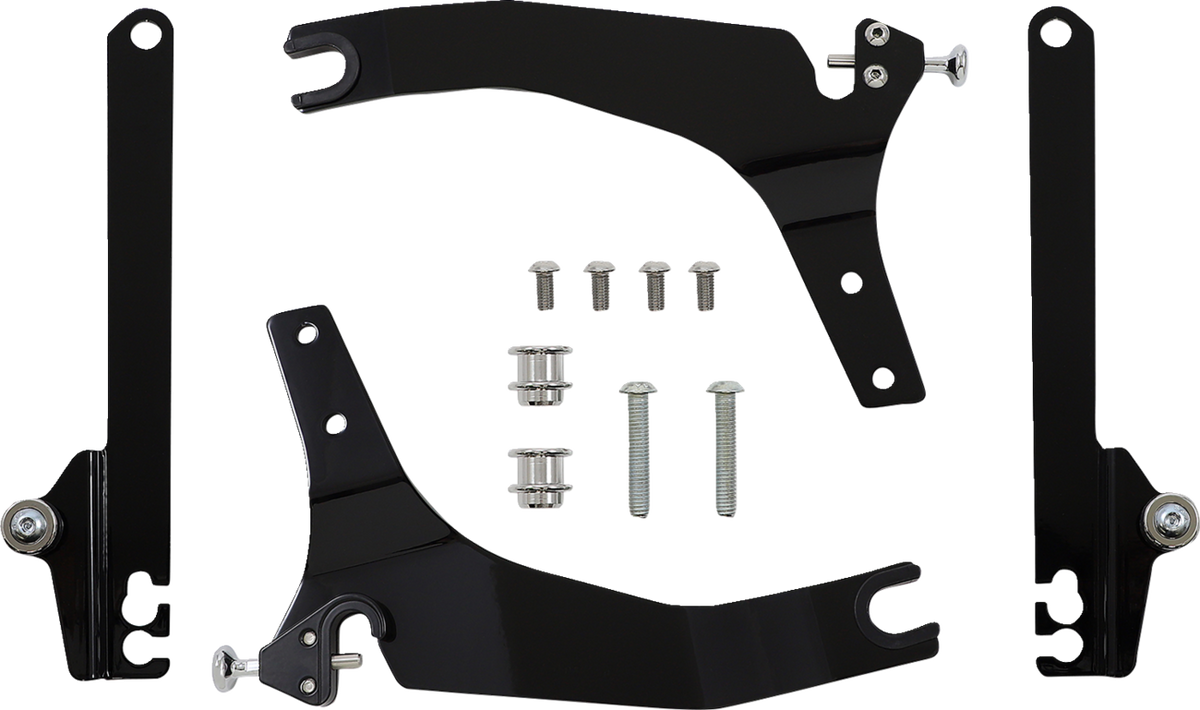 Backrest Kit - 14" - Black - Dyna