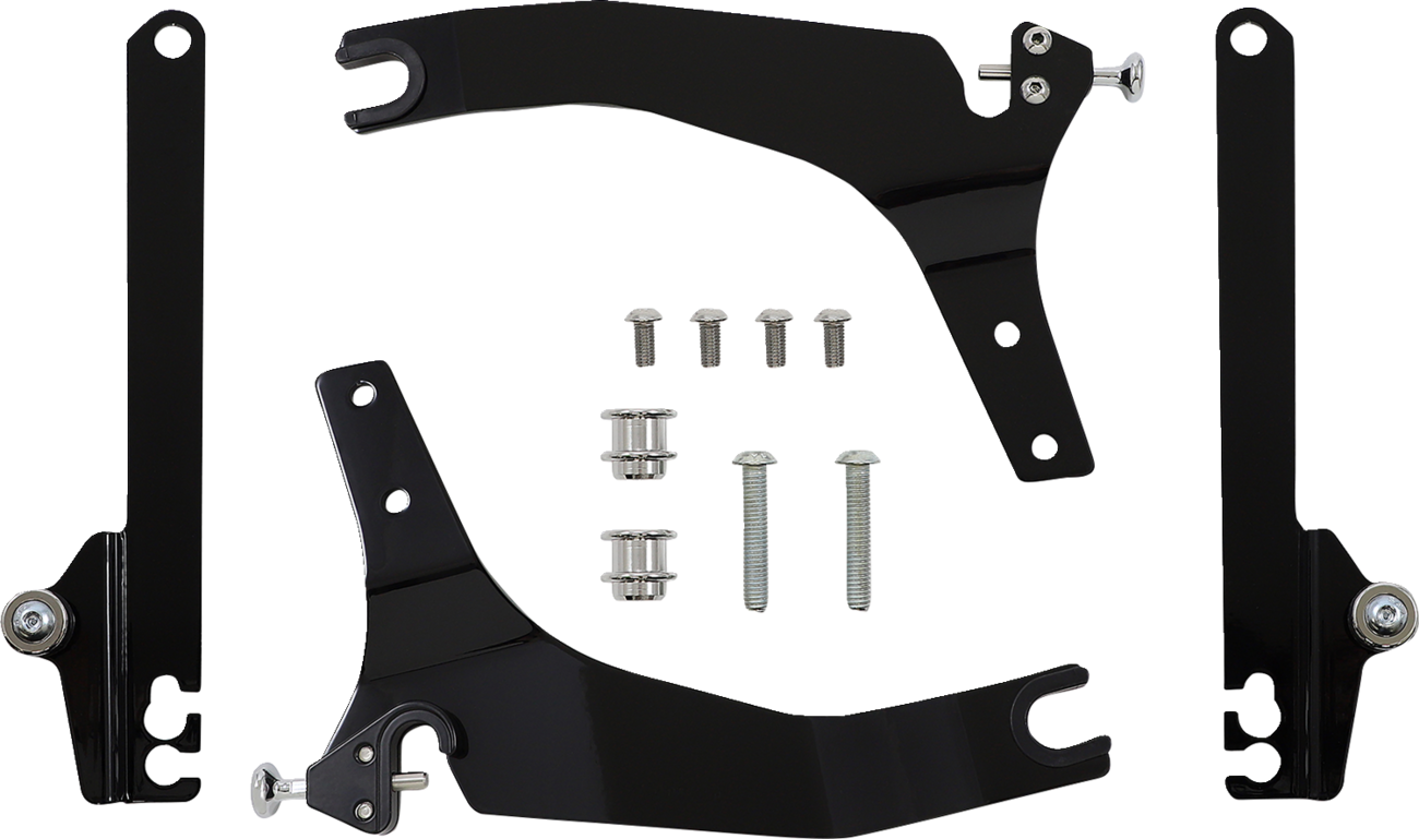 Backrest Kit - 14" - Black - Dyna