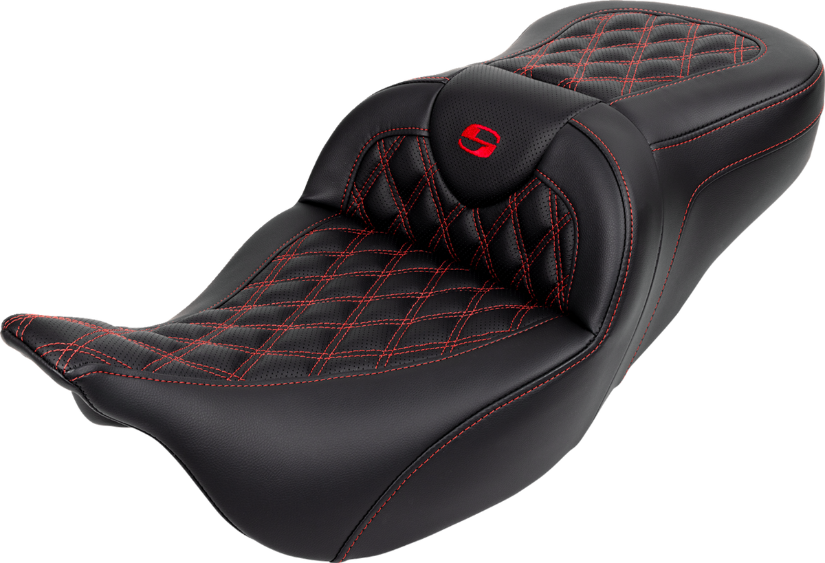 Roadsofa™ Seat - With Backrest - Red Stitch - FL '08-'23