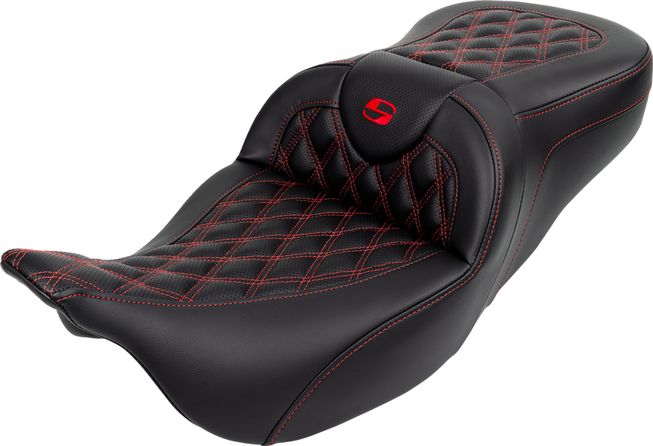 Roadsofa™ Seat - With Backrest - Red Stitch - FL '08-'23