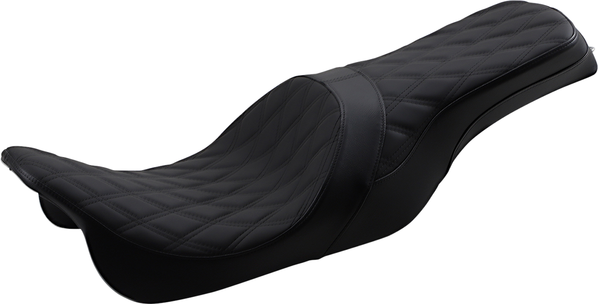 Forward Positioned Predator 2-Up Seat - Double Diamond - Black Stitching - FL '08-'23