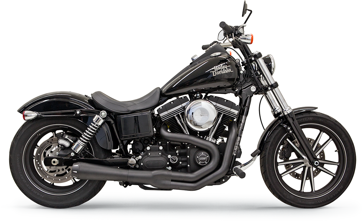 Mega Power Exhaust - Black - FXD/FXDWG With Mid/Forward Controls