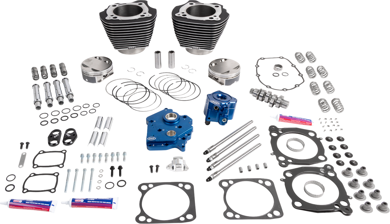 132" Power Package - HPT496 - Gear Drive - Oil Cooled - Balck With Highlights - 114"/117" M8