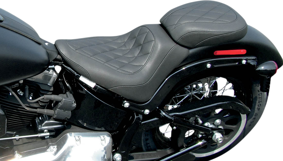Wide Tripper Rear Seat - Diamond - Black